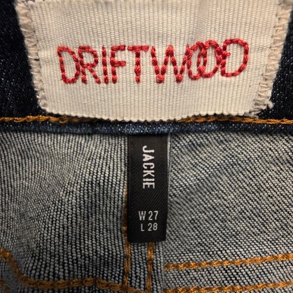 DRIFTWOOD  Jackie Women's Denim Jeans SZ 27 Geometric Embroidery Western - Picture 4 of 8